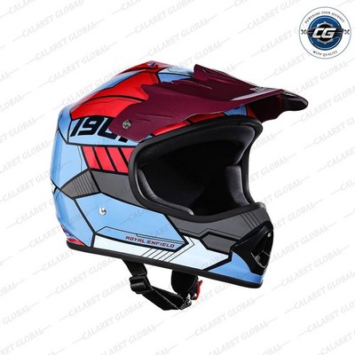 Chase Ff Mx Full Face Helmet With Visor For Royal Enfield Kids Rider - 56CM (XL)