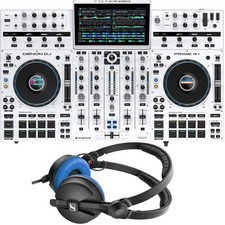 Denon DJ PRIME 4 DJ Controller W Bianco + Sennheiser HD 25 Ltd. Edizione Nuova