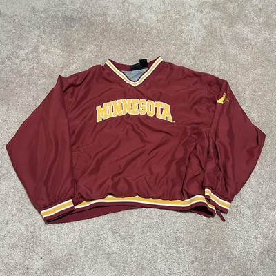 Minnesota Golden Gophers Jacket Mens XL Red NCAA Football V Neck Team Athletics