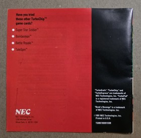 Bonk's Adventure & Bonk's Revenge Bundle (TurboGrafx-16) Lot of 2 - Tested