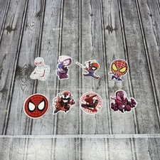 Spider-Man Sticker Lot Of 8 Venom Gwen Marvel Water bottle Laptop Fun Art
