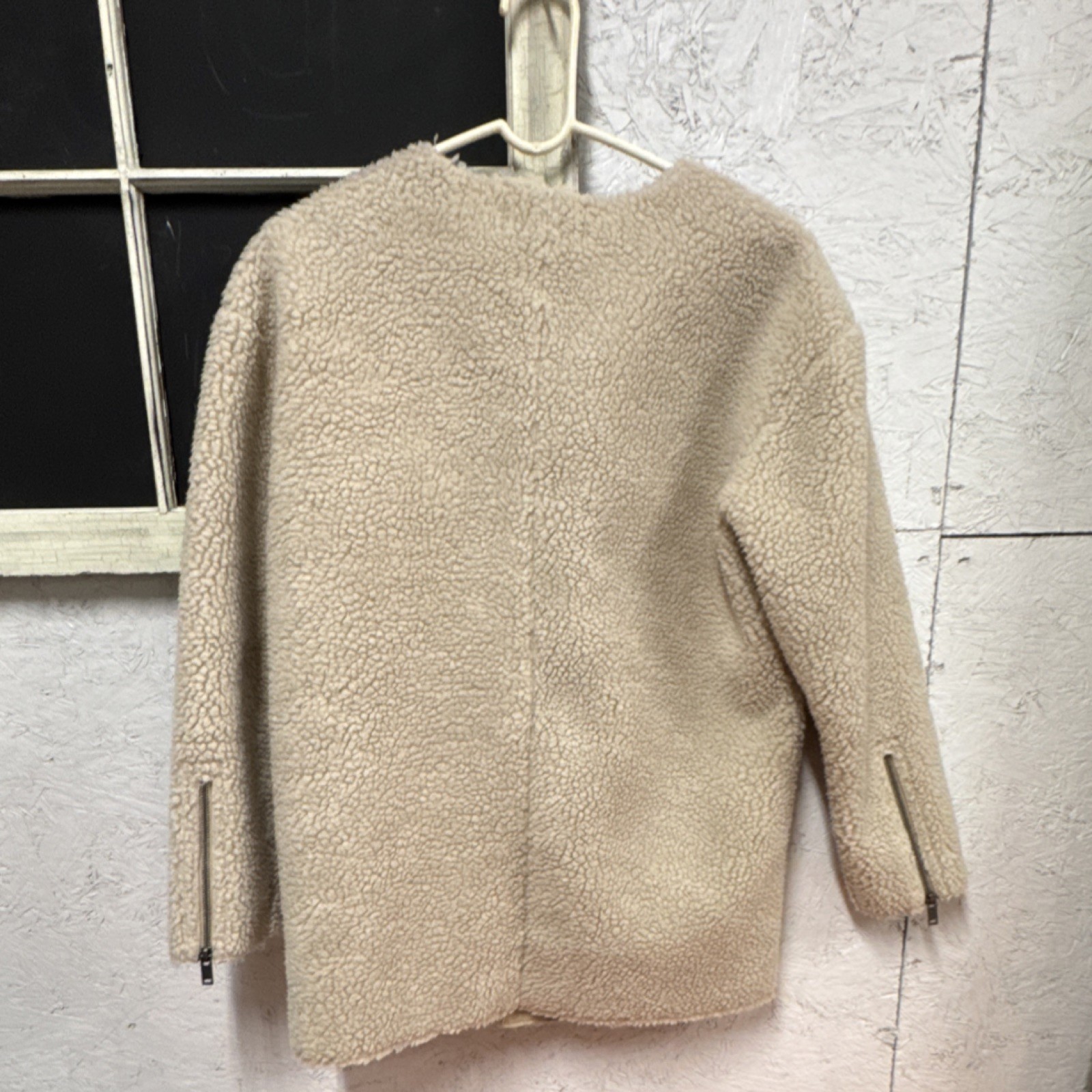 Elizabeth and James Shearling Zip Basic Jacket Be… - image 3