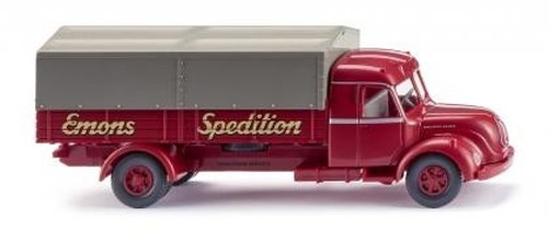 Wiking 085509 - 1/87 Flatbed Truck (Magirus S 7500) 'Spedition Emons' - New