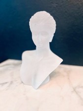 Acrylic Jewelry Stand Woman’s Bust Head Earring Necklace Display Romantic