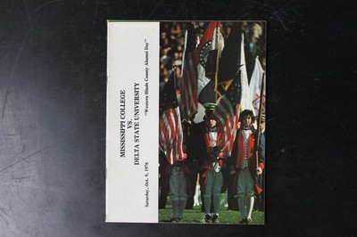 Mississippi College vs. Delta State University Football Program Oct 1976