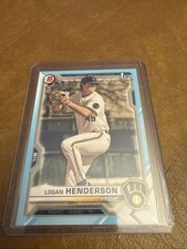2021 Bowman Draft #BD-114 Logan Henderson Sky Blue #/499