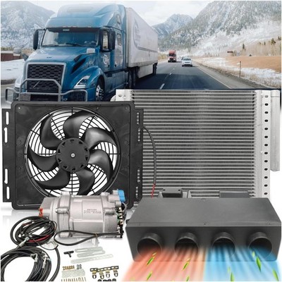 12V Electric Cool & Heat Universal Underdash Air Conditioner DC Auto Car A/C 63A