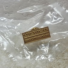 Michigan Community Scholars Pinback Button Rectangular USA Made