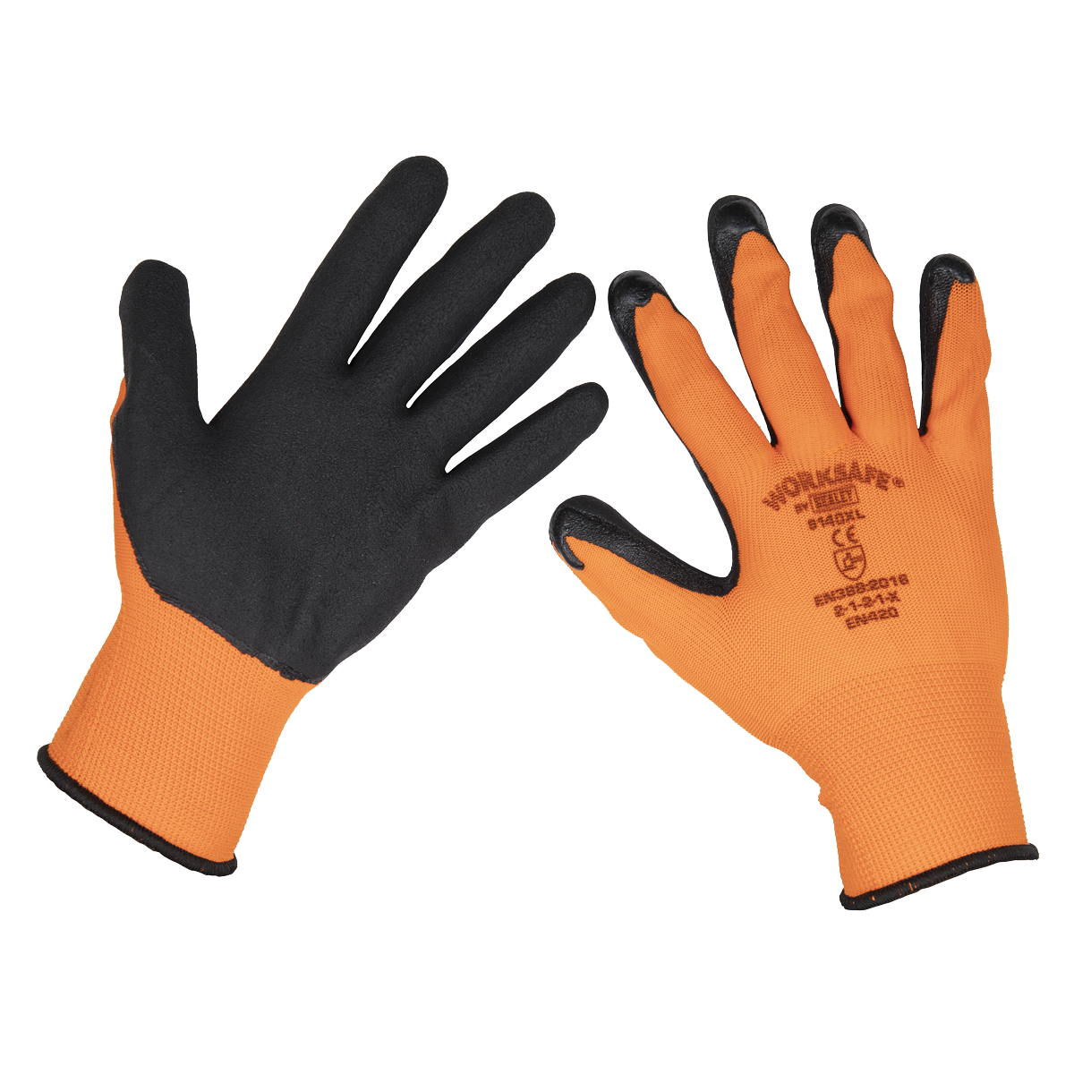 Worksafe® Foam Latex Gloves, X-Large - Pair