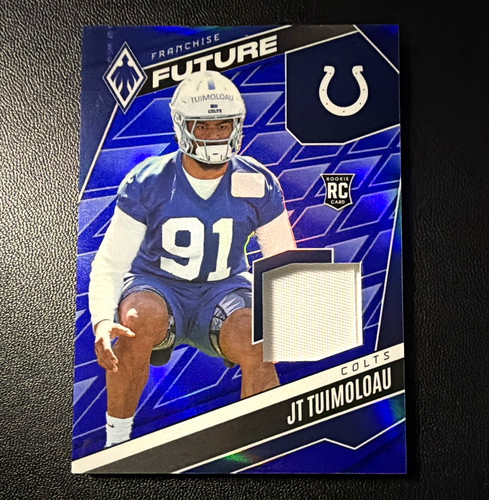 Panini 2025 Phoenix JT Tuimoloau Colts Franchise Future Material Blue 93/199