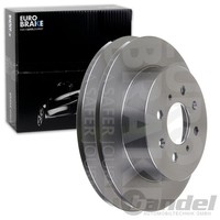 2X Eurobrake Bremsscheiben 260Mm Voll Hinten Passend FÜR Honda Civic Mg Mg |