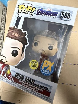 Funko Pop! Marvel Avengers Endgame Iron Man #580 leuchtet im Dunkeln PX Exklusiv