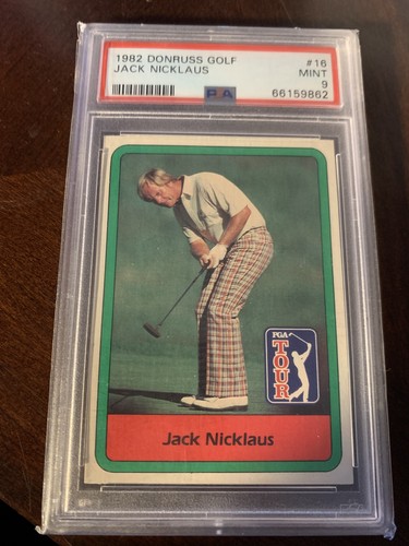 1982 DONRUSS GOLF #16 JACK NICKLAUS PSA 9 ONLY 39 GRADED HIGHER BEST EVER! HOF