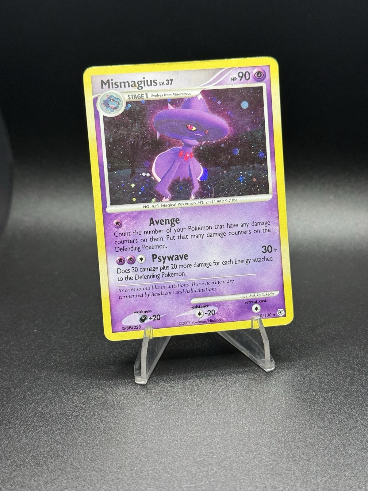Pokemon Mismagius 10/130 Diamond and Pearl Holo