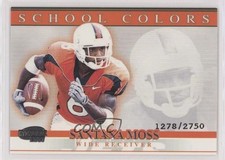 2001 Pacific Invincible School Colors 1278/2750 Santana Moss #18 mm8