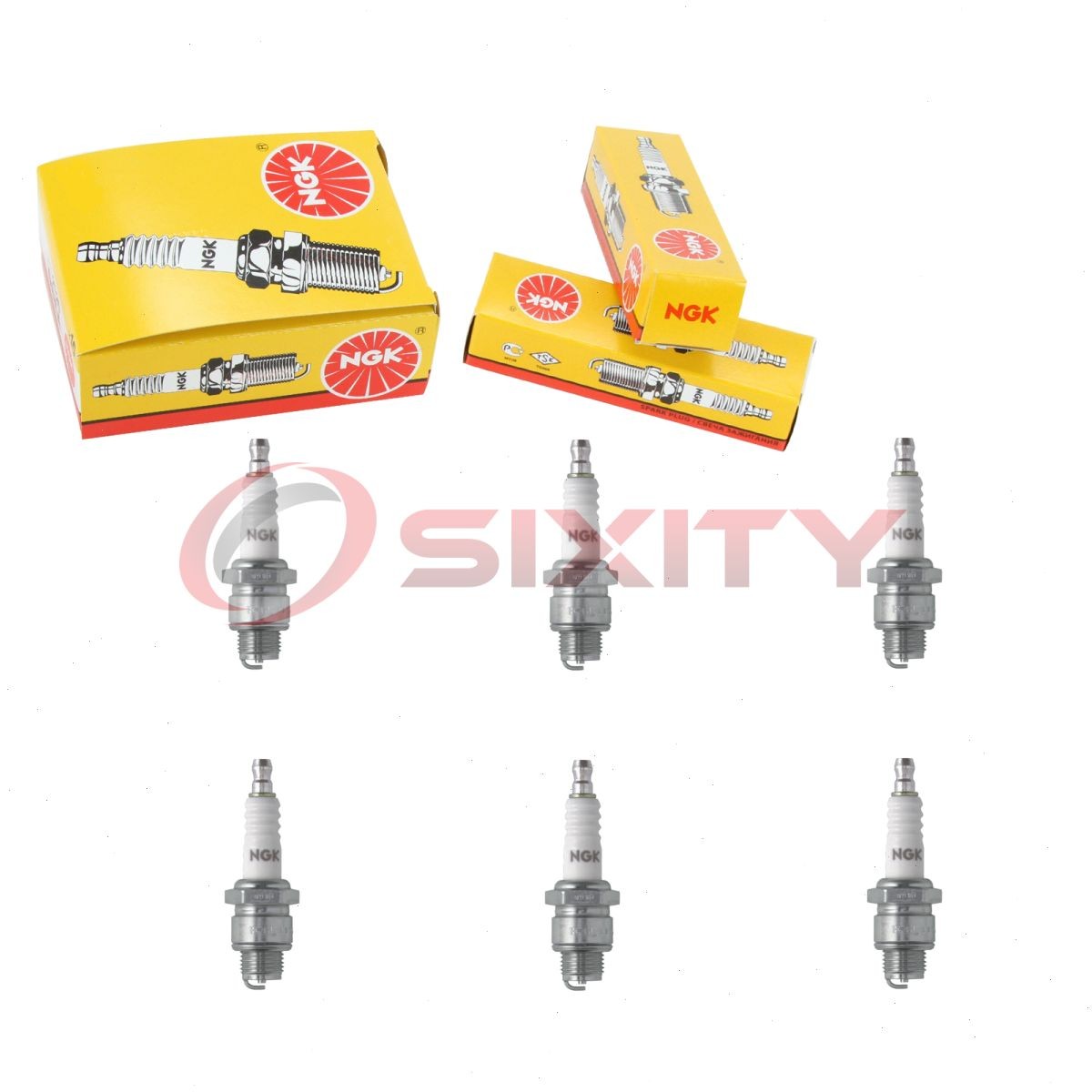 6 pc NGK 97821 BMR6A SOLID BLYB Standard Spark Plugs for XST255DP XST254DP zk