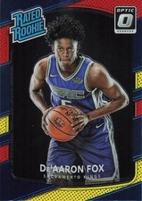 2017-18 Panini - Donruss Optic De'Aaron Fox Red & Yellow Rated Rookie #196