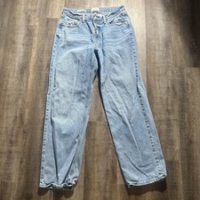 Universal Thread Jeans Womens 8 Blue Mid Rise 90s Baggy Light Wash Denim