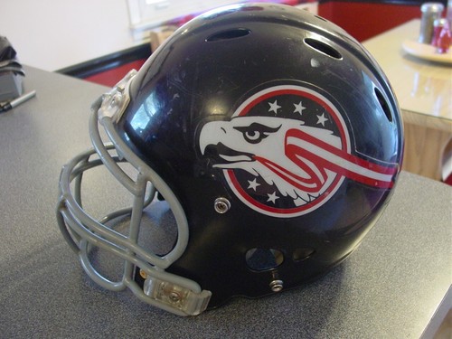 Ohio Glory WLAF World League Football Full Size Riddell Helm WLF Game Used?