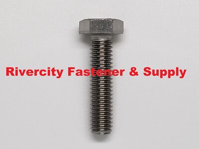 (25) M6-1.0x25 Stainless Steel Hex Head Cap Screws 6mm x 25mm Bolts M6x1.0 x 25