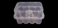 50 Clear Plastic 10 x 3mL Vial Storage Box Cases