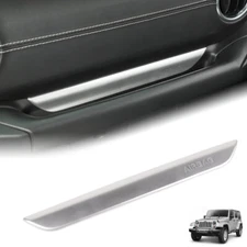 Dashboard Co-Pilot Handle Cover Trim Bezel for Jeep Wrangler JL 18+ Silver