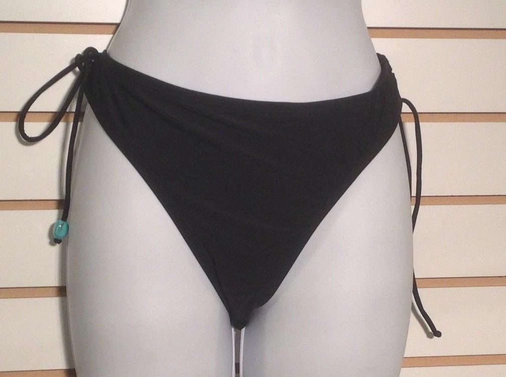 Women s Black Bikini Bathing Suit Bottom by Converse One Star 00573