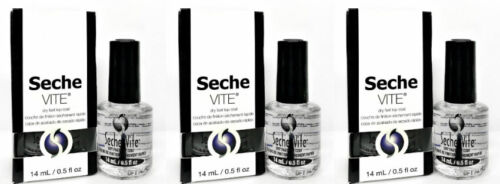 HOT SALE !!!!!!!!!! Seche Vite Dry Fast Topcoat 0.5oz x 3  - Picture 1 of 2