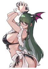0189 Morrigan Sticker, Waterproof, Laminated, Risque, Darkstalkers, Sexy, Waifu