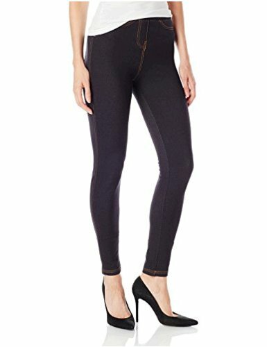 Women's Denim Legging, Black, Small 