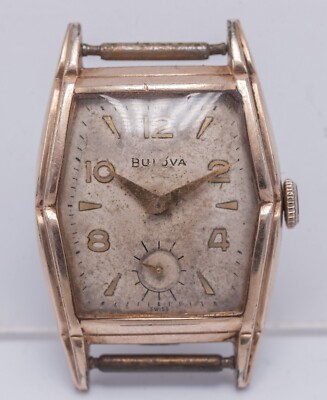 4u2fix 1951 Bulova Nugent Men's 26mm 10BT 15j 10k RGP Wrist Watch