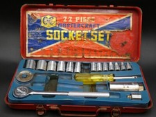 Vintage Mastercraft Coast to Coast Wrench and Socket Set Tool Box