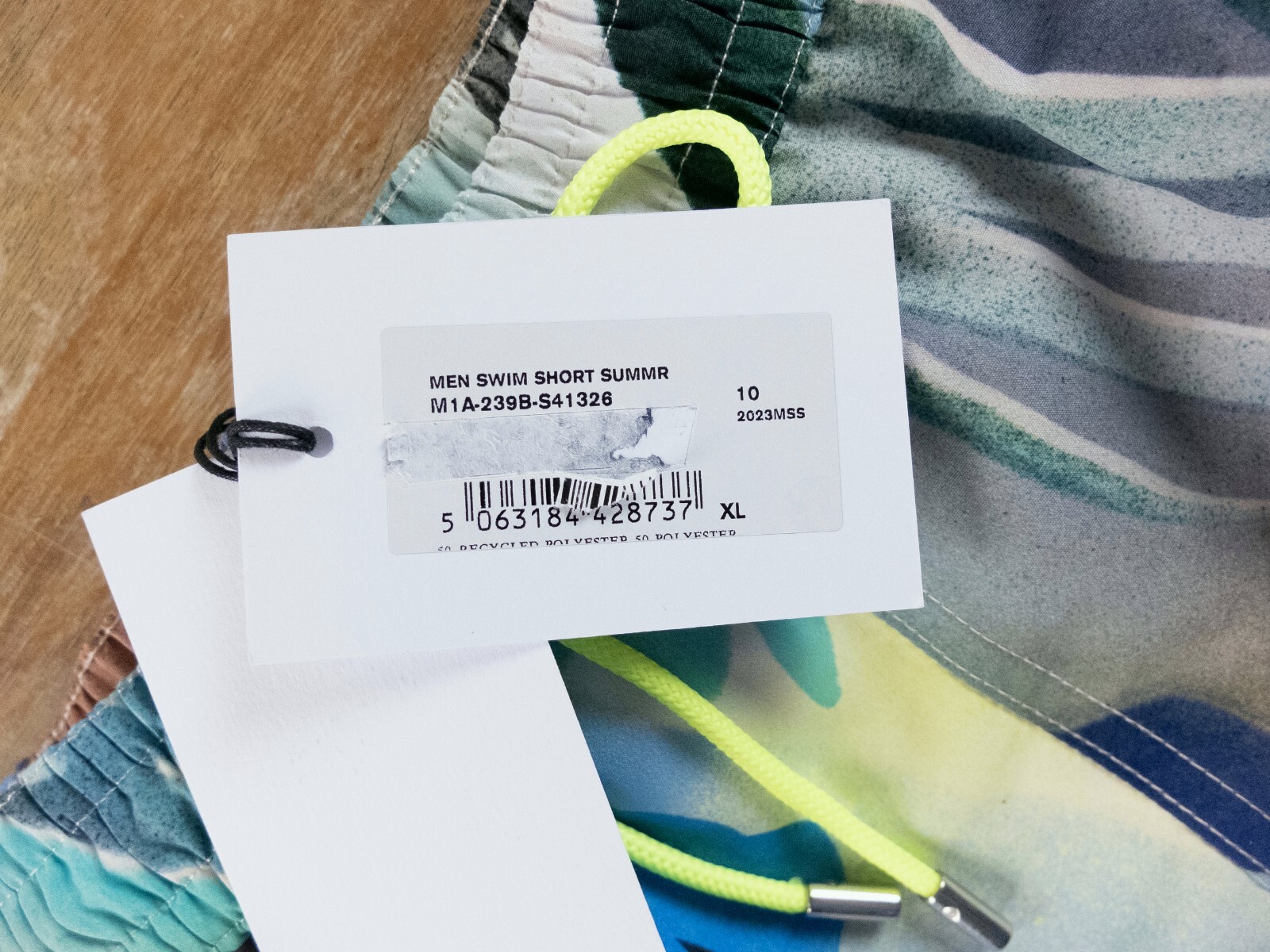(NO CUSTOMS TAX) PAUL SMITH Swimwear blue hot summer floral print swim shorts XL image 5