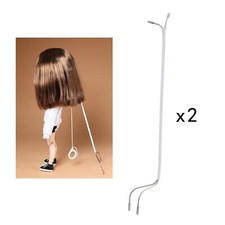 2pcs Doll Stand Action Pose Iron Invisible Holder Racks for Blythe Dolls