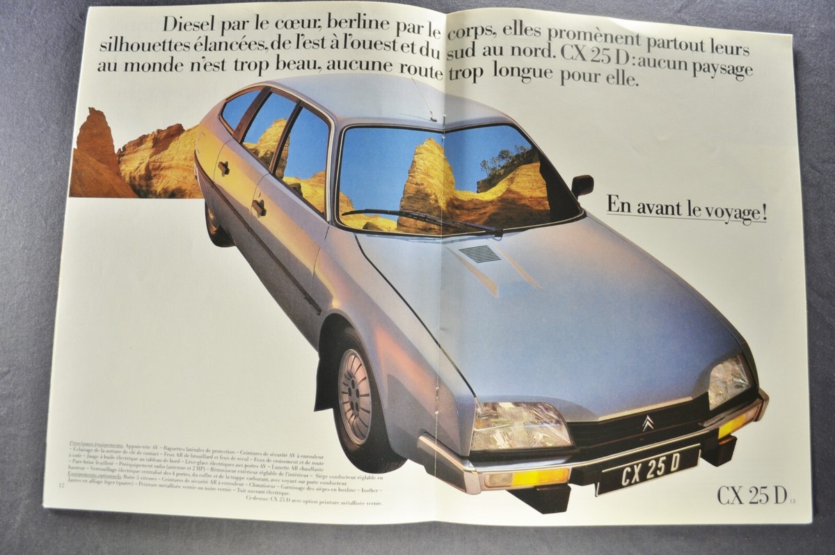 1983 Citroen CX Brochure Turbo Pallas D Wagon Excellent Original