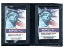 Perfect Fit 3" X 5" Dress Leather Double I.D. Case #508