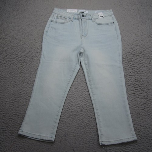 Judy Blue Jeans Womens 9/29 Blue Skinny Fit Capri Denim Stretch