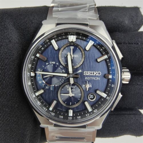 Seiko Astron GPS Solar radio titanium men's watch SBXC161/SSH161 - Picture 4 of 6