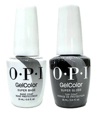 OPI Intelli- Gel Color DUO - 003 Super Gloss Top Coat & 001 Super Base Coat