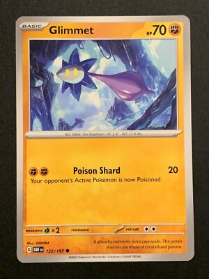 Glimmet - 122/197 - Common - S&V: Obsidian Flammen - Pokemon TCG