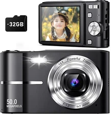 Upgrade Digital Camera, 50MP Full High Definition 1080P Camera with 16X Zoom ant