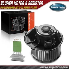 Front HVAC Blower Motor & Resistor Kit for Volkswagen Jetta CC Passat GTI Eos