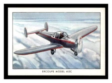 1941 Wings Modern Airplanes Series B (T87b) #2 Ercoupe Model 415C NON41-02