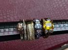 Lot of 5  Vintage to modern Costume Jewelry rings- Size 9-9.5⭐️ FREE SHIPPING ⭐️