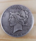 *1922-S Peace Dollar. Off Center. Weak Strike #5