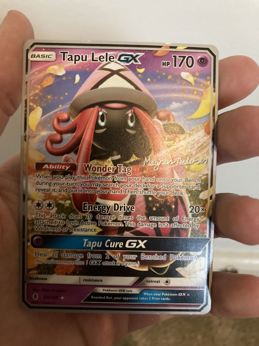 Carta Pokémon Tapu Koko Gx Tapu Lele Gx Com Lote 100 Cartas