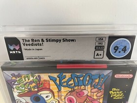 The Ren & Stimpy Show: Veediots! (SNES, Super NES) WATA 9.4 A+ New Sealed CGC