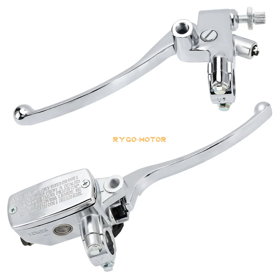 Kit de cilindro maestro de freno hidráulico y palanca de embrague para manillar de motocicleta de 7/8" Foto 3 de 4