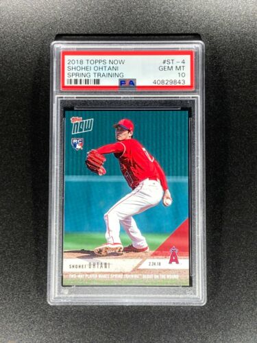 2018 Topps Now SHOHEI OHTANI #ST-4 RC Spring Training PSA 10 - Picture 1 of 2