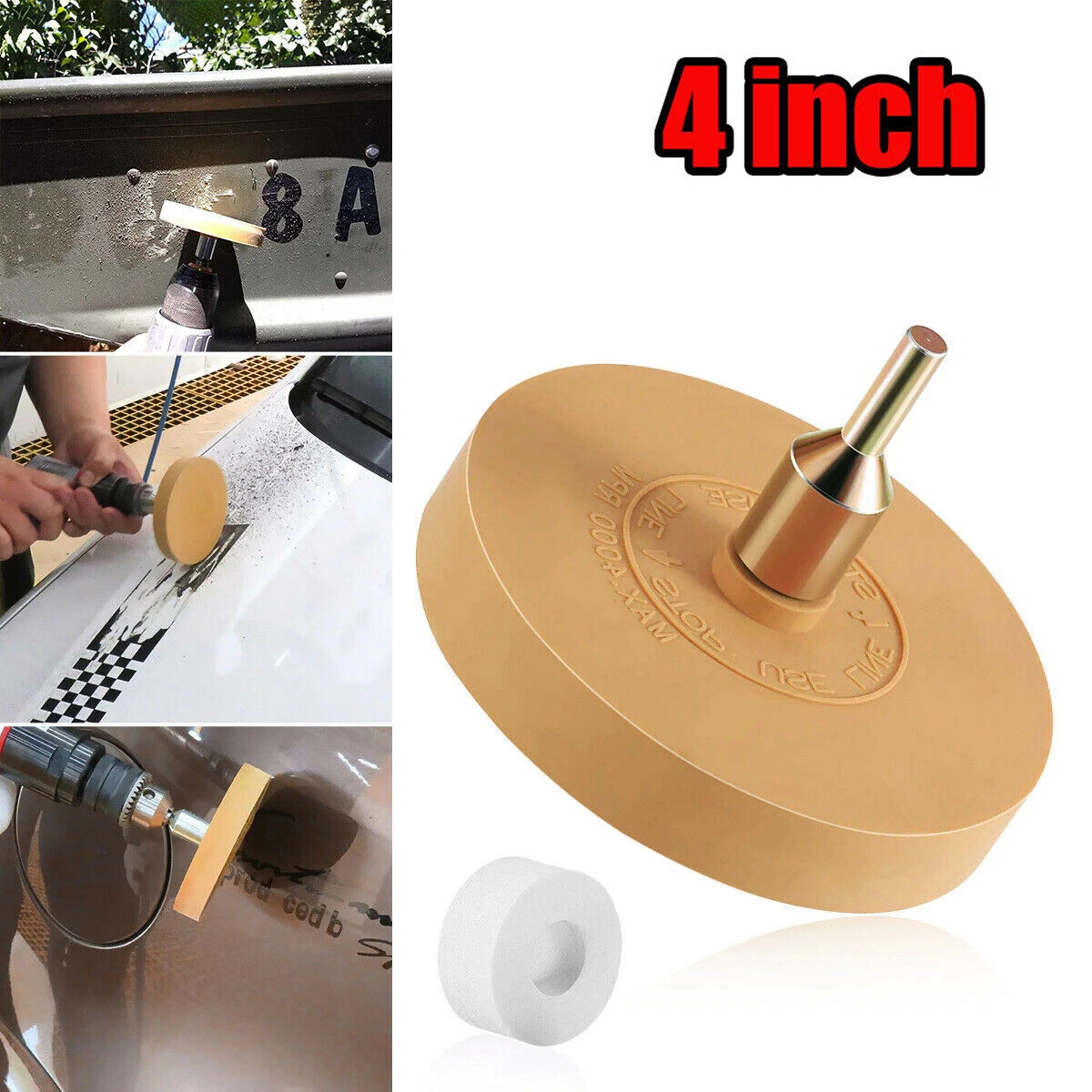 Car Decal Remover Eraser Wheel For Remove Glue Adhesive Sticker